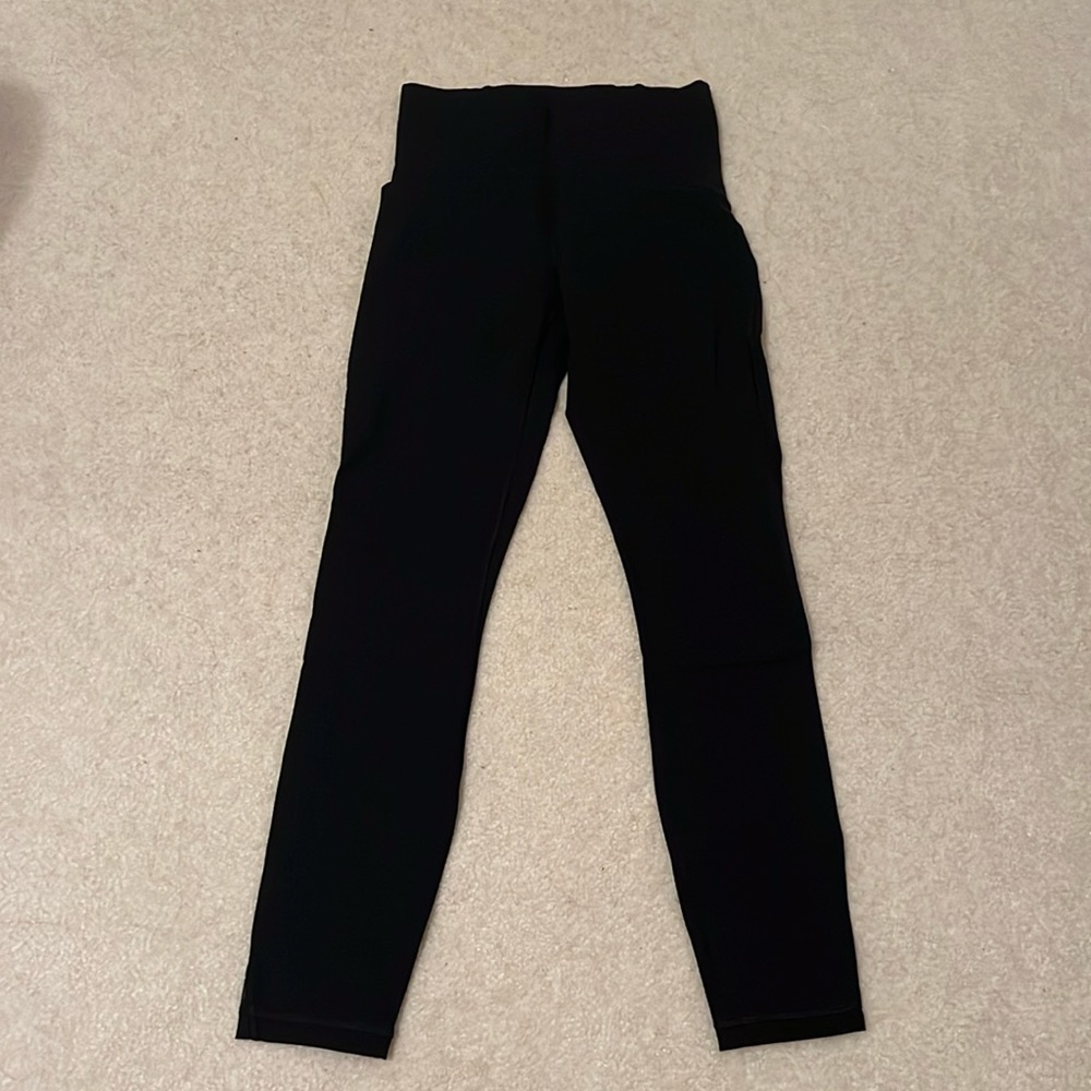 lululemon black leggings with mesh